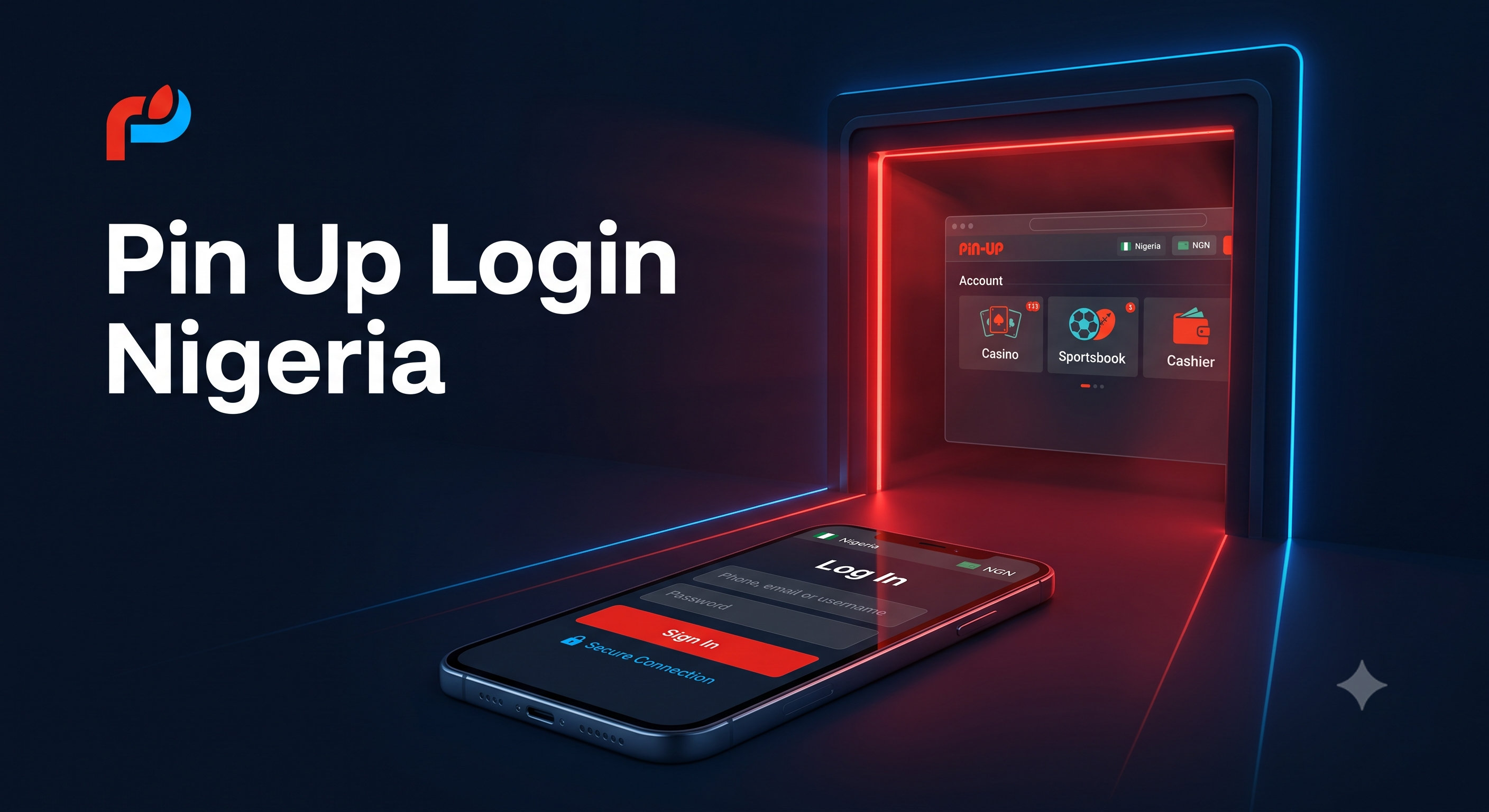 Secure mobile and desktop access illustration